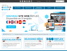 Tablet Screenshot of hardis-group.com